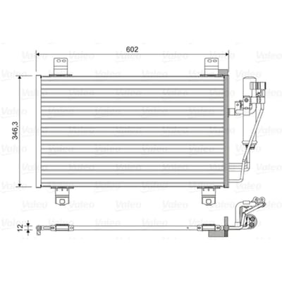Condensator, airconditioning VALEO 822589