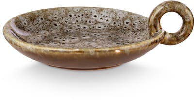Candle Holder Ceramic Green 14.5x12x4.5cm