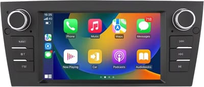 Autoradio met bluetooth - Carplay - Voor BMW 3 Series E90/ E91/ E92/ E93 (2006-2012) - Geschikt voor Apple en Android - Stereo - Navigatie - Navigatiesysteem auto - 2GB 32GB
