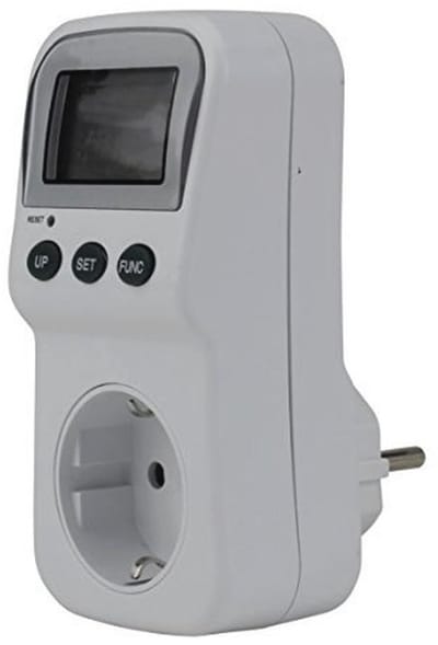 Energiekostenmeter met Overbelastingswaarschuwing en 2 Stroomprijzen