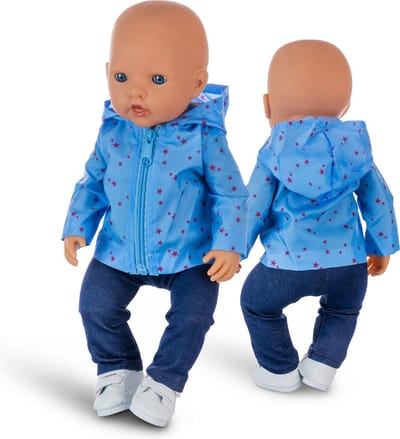 Isa's Friends® - Poppenkleding - Kleertjes geschikt voor o.a. BABY born - 43 cm - Jasje met broek