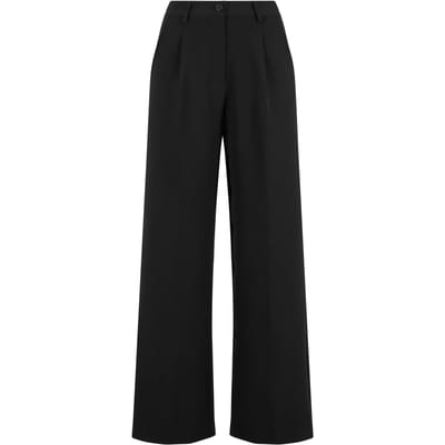 Urban Classics Ladies Wide Leg Trousers Stoffen broeken zwart W29L32