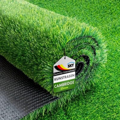 Kunstgras 25 mm, 1 m x 3 m, doorlatend, UV-bestendig, buiten en binnen