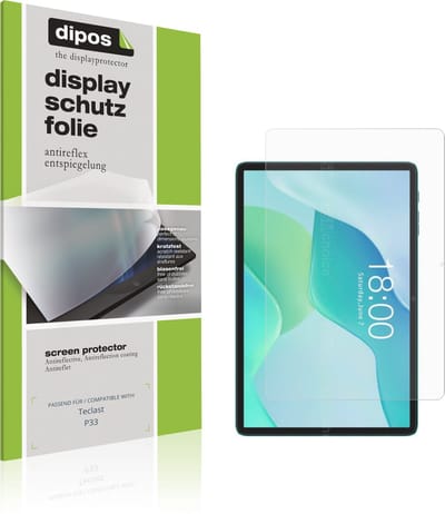 dipos – 2x Matte Beschermfolie geschikt voor Teclast P33 | Krasbestendige & antireflecterende Screenprotector Ultra-Thin