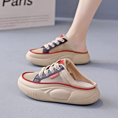 Populaire lichtgewicht pantoffels met dikke zool en ademend bovenwerk, geschikt voor casual kleding in , één voet koele pantoffels voor dames 39