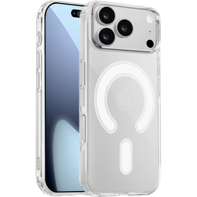 ShieldCase Transparant Magneet Hoesje – Geschikt voor iPhone 17 Pro – Clear Case, Slank Design en Magnetisch Opladen