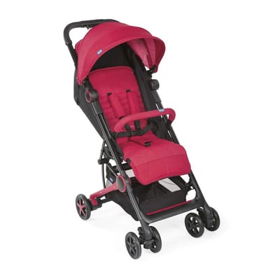 Chicco - Buggy Miinimo3 - Backrest 4 Positions Adjustable - Ultra Compact - From Birth up to 15kg - Red Passion