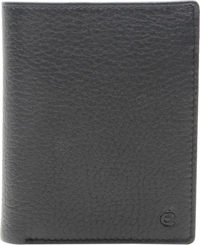 Esquire Leren Portemonnee Deer Cardsafe Wallet High Black Zwart