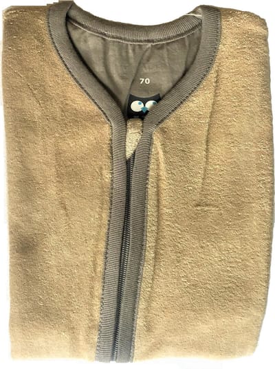 Baby Slaapzak Badstof 70 cm Beige / Taupe