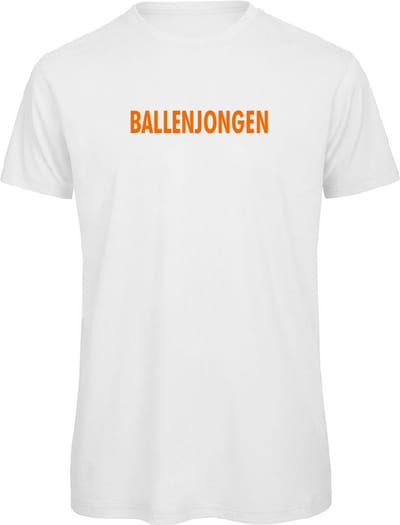 T-shirt wit L - Ballenjongen - soBAD. | WK | Unisex | T-shirt dames | T-shirt heren | Voetbal