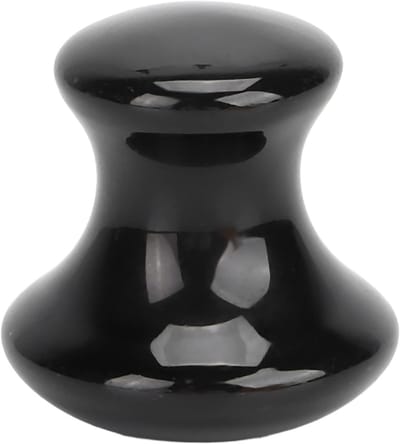 Effectieve Gua Sha Tool voor het Verminderen van Rimpels en Ontspanning in de Spa, Zwart Massagestuk