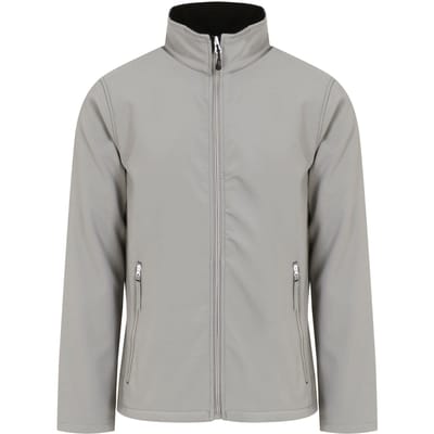 Regatta Heren Ascender Effen Dubbellaags Soft Shell Jas (Mineraalgrijs/zwart)