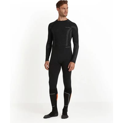 FALKE 3/4 Wool-Tech Tights sneldrogend wol functioneel functioneel ondergoed heren zwart - maat M