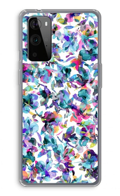 Case Company® - Hoesje geschikt voor OnePlus 9 Pro hoesje - Hibiscus Flowers - Soft Cover Telefoonhoesje - Bescherming aan alle Kanten en Schermrand