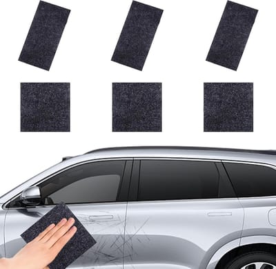6 stuks Nano Sparkle Doek auto krassen - Autolak Krasverwijderaar Krasreparatiedoekje - voor reparatie van lichte kraskleuren - Herbruikbare Auto Scratch Reparaties Remover Doek - voor Gemakkelijk te polijsten Oppervlak