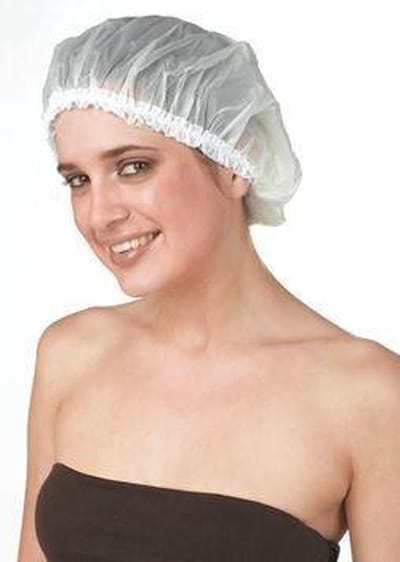 Sibel Plastic Douchemuts Met Kant Wit