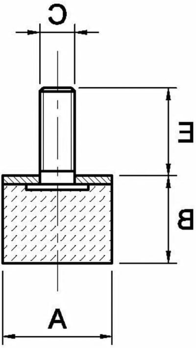 Silent Block Machinevoet - Trillingsdemper Rubber Buffer - Onderdrukken Trillingen - Maximale Compressie 265