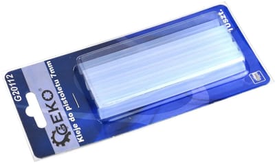 GEKO Transparante lijmsticks - 7 mm diameter - 100 mm lengte - set van 10 stuks