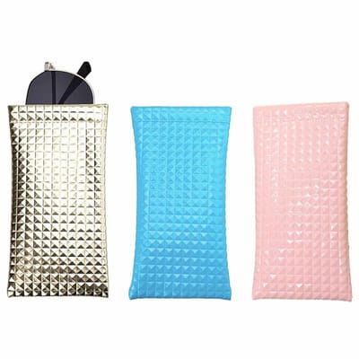 Dailygoods- Brillenkoker Zacht - Brillenkoker Dames/Heren - Draagbare Zonnebriltas - Microvezel Binnenkant - Lichtgewicht Bescherming - Metalen Veersluiting - Brillentas