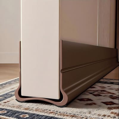 93 cm Bruine - Geluidsdichte deurafdichting - Flexibele Deur Onderkant Afdichtstrip - kitdeur Onderkant van de deur - Siliconen afdichtstrip Zelfklevend, Geluidsisolatie, Wind- en Stofdichte Weerstrip, Deurkier Tochtstopper Tape - Cyslmuk®