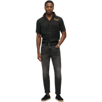 Superdry Merchant Suika Overhemd Donkergrijs Grootte: XL