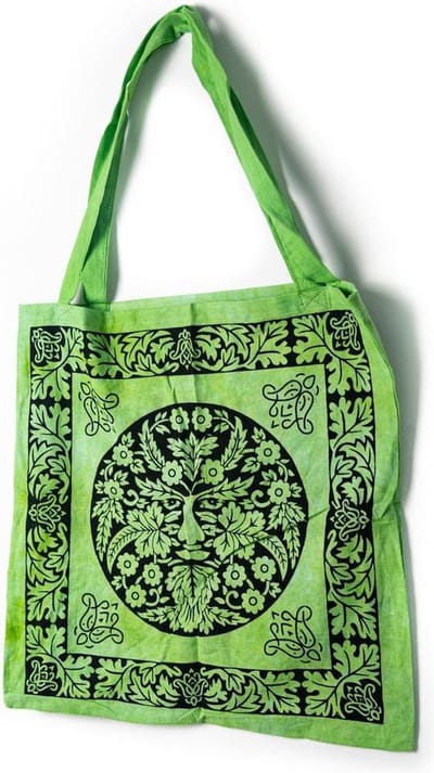 Tote Tas Katoen – De Groene Man Keltisch (45 cm)
