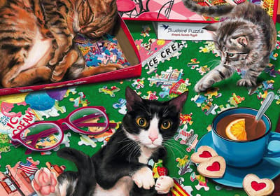 Legpuzzel Katten - Puzzel Speelgoed - Uren Plezier - 1000 Stukjes - 69 x 478 cm - Kleurrijk
