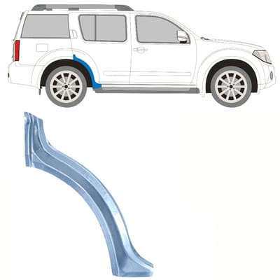 Reparatiepaneel achterspatbord voor Nissan Pathfinder R51 2004-2013 / Rechts