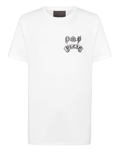 T-Shirt Ronde Hals Gothic Plein