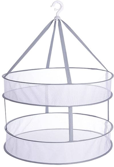 Dailygoods- Kruidendroogrek Opvouwbaar - Hangend Droogrek - Dubbellaags - Lichtgewicht Mesh - Ademend Ontwerp - Duurzaam Materiaal