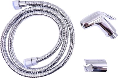 WillieJan Toiletdouche Set A201 - Verchroomd ABS - Compact - Set; Bidet Sprayer, Slang en Ophangbeugeltje