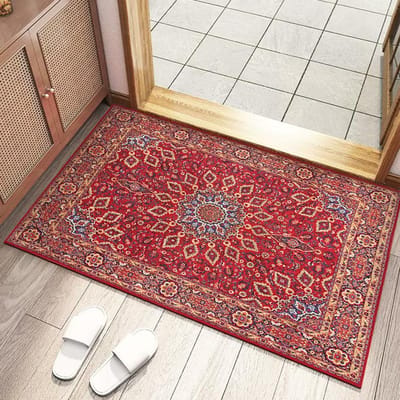 Kleine Vintage Stijl Tapijt Boheemse Etnische Stijl Woonkamer Slaapkamer Badkamer Keuken Antislip Entree Mat Huis Tapijt 30X50CM