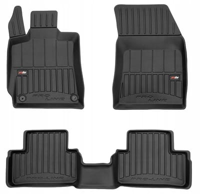 Frogum - 3D Pro-Line - Automatten Set - Geschikt voor DS4 II vanaf 2021 - 4-delig - Hoge Rand 6cm