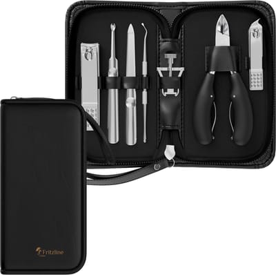 Fritzline 8 Delige Pedicure Set - Nagelverzorging - Pedicureset - Nageltang - Pedicuresets