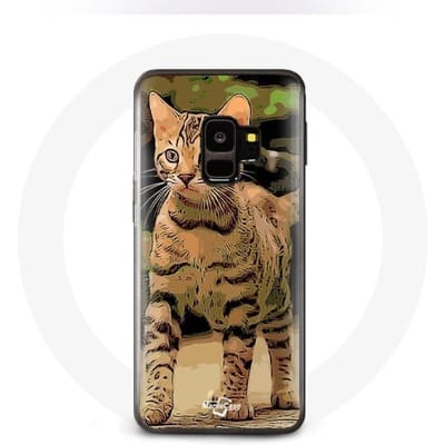 Coque pour Samsung Galaxy S9 Bengal Race de chats dessin Animé