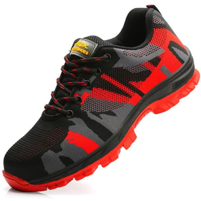 Chaussures de sécurité de travail tissées volantes, anti-écrasement, anti-perforation, résistantes à l'usure, antidérapantes et légères 37