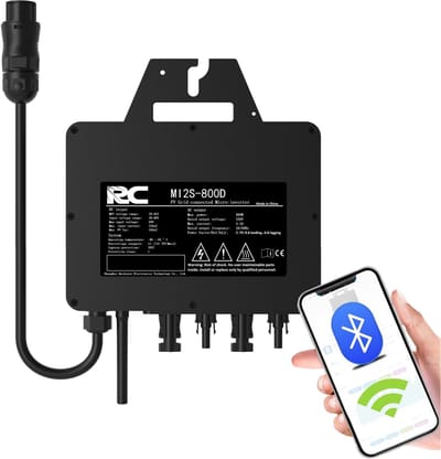 Micro-omvormer 800 W - MPPT Zonne-inverter met Wifi-bewaking voor Balkonkrachtcentrales