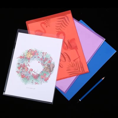 Set van 20 heldere A4 plastic mappen in verschillende kleuren voor documenten, archiveren en sorteren