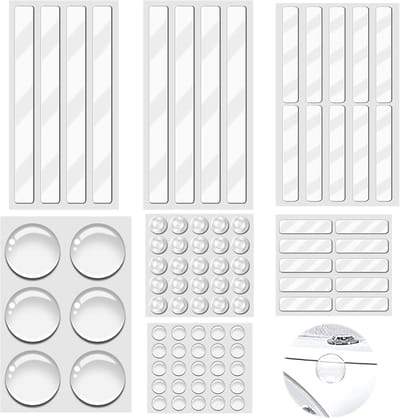 Siliconen Meubelpads - 84 Stuks Dempers voor Deuren en Kasten, Zelfklevend en Transparant, Bescherming tegen Krassen en Geluid