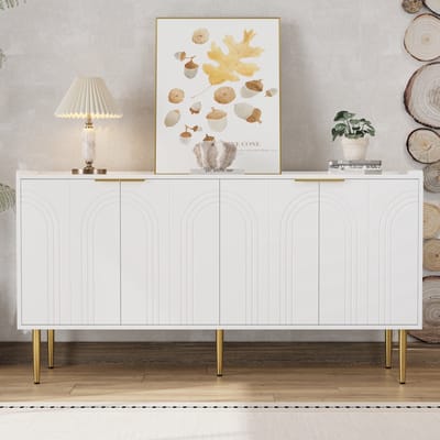 Moderne minimalistische dressoirkast - modern dressoir - opbergkast - kast - woonkamer set - 140x40x72cm