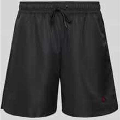 Regular fit korte broek met logobadge, model 'EAMES'