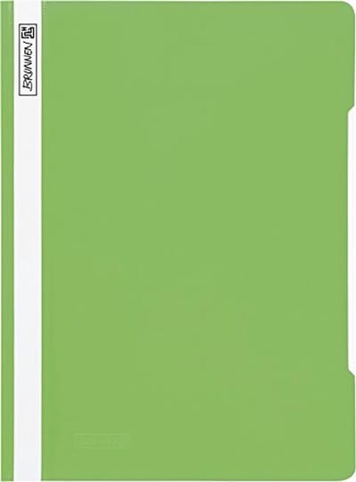 Snelhechtmappen A4, glasheldere omslag, PVC, lichtgroen