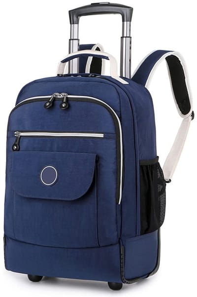 Dailygoods- Schooltas Trolley - Waterdichte Rugzak - Lichtgewicht Rugzak - Schoolrugzak met Wieltjes - Comfortabele Rugzak - 30x21x44 cm