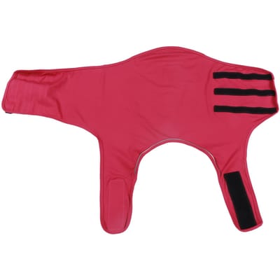 Gilet d'Anxiété pour Chien Respirant Réglable Réfléchissant Anti-Stress Veste Apaisante pour Chiot pour Voyage red