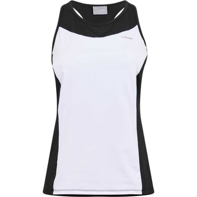 Head Tanktop met kleurblokken voor dames (Wit, Zwart)