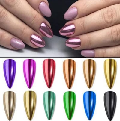 Goodbitz® - Chroom poeder voor nagels - 18-delig - Chroom nagels - Chroompoeder - Chroompoeder nagels - Chroom poeder nagels - Metallic poeder - Chroom powder - Chrome nail - Metallic powder - Chroompoeder voor nagels - Chroom nagellak poeder
