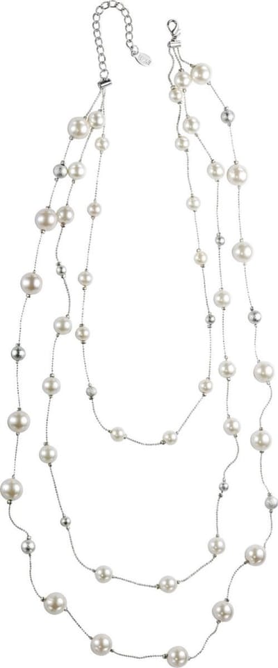 Behave - Lange ketting met parels - 49 cm (+verlengketting 5cm) - Elegante mode sieraden