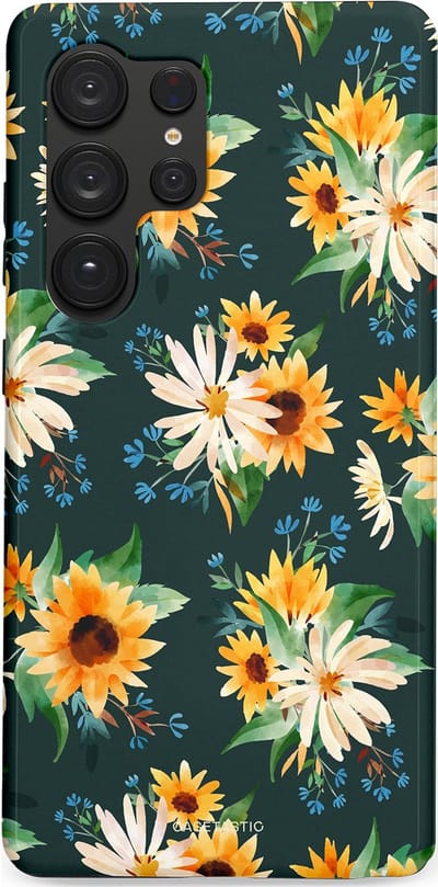 Casetastic Hoesje Geschikt voor Samsung S25 Ultra - Stijlvolle Beschermende Duo-layer Case - Zonnebosjes