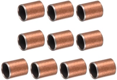 10 x 12 x 15mm cover (simple) x 10 stuks koolstofstaal basis olie-vrije bushings voor industriële toepassingen en machines
