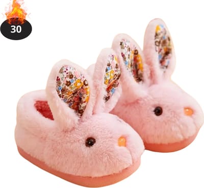 Nivard Warme Pantoffels - Sloffen - Slippers - Dames - Heren - Pluche - Maat 30 - Roze